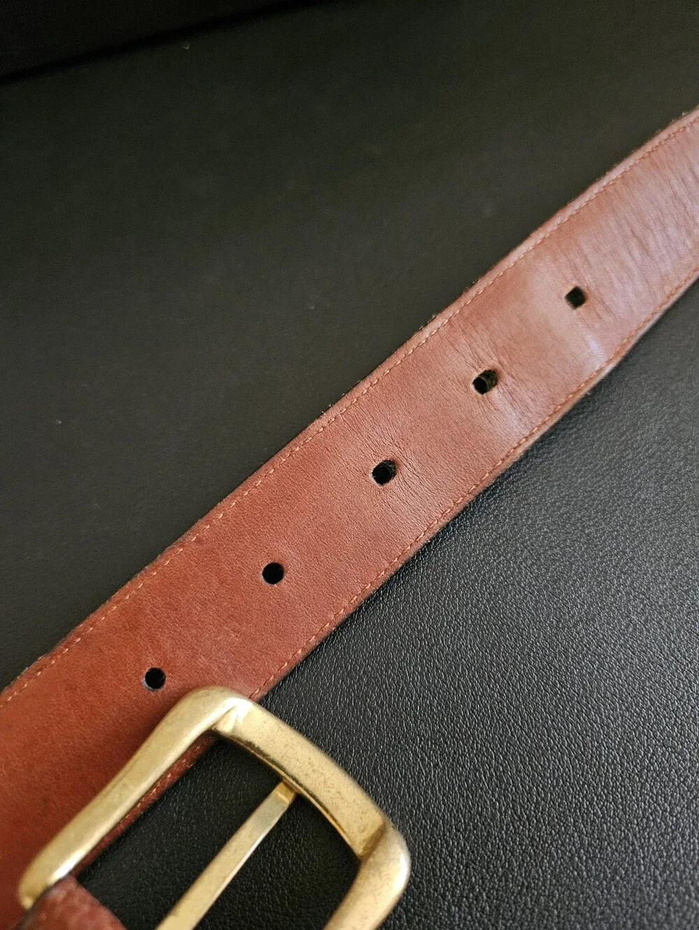 Vintage Coach  5952 Men's Sienna Brown Leather Belt. Size 40